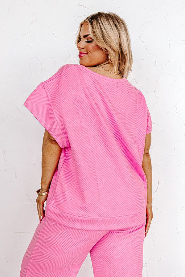 Lattes First Shift Top in Bubblegum Pink Curves sold by Impressions product image thumbnail 4