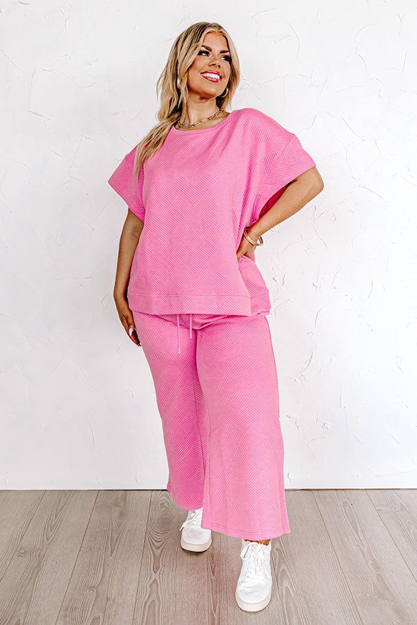 Lattes First Shift Top in Bubblegum Pink Curves sold by Impressions product image thumbnail 2