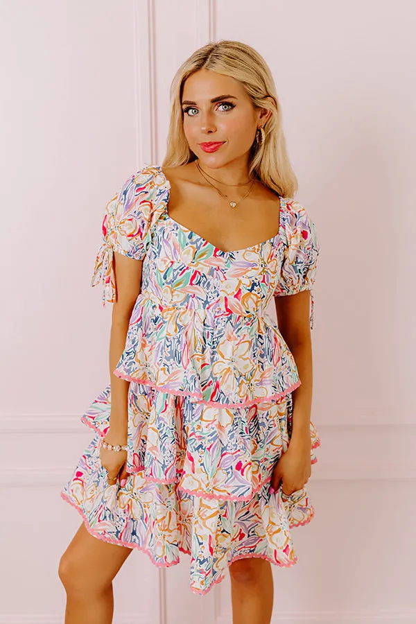 Springtime Chic Tiered Mini Dress sold by Impressions