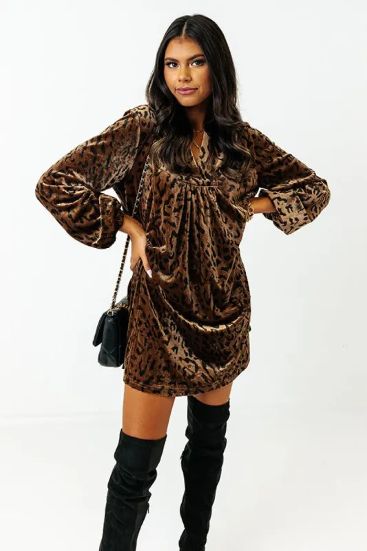 Autumn Memories Leopard Shift Dress sold by Impressions