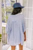 Sea Breeze Oversized Button Up in Sky Blue sold by Impressions