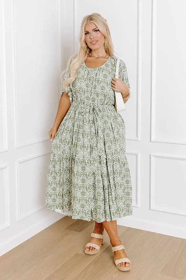 Countryside Dream Linen-Blend Midi Curves sold by Impressions