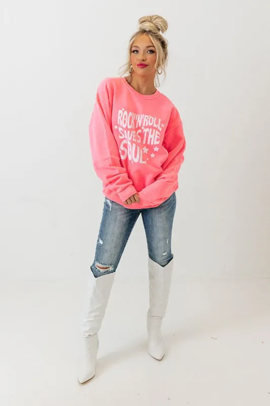 Rock N Roll Saves Graphic Sweatshirt sold by Impressions