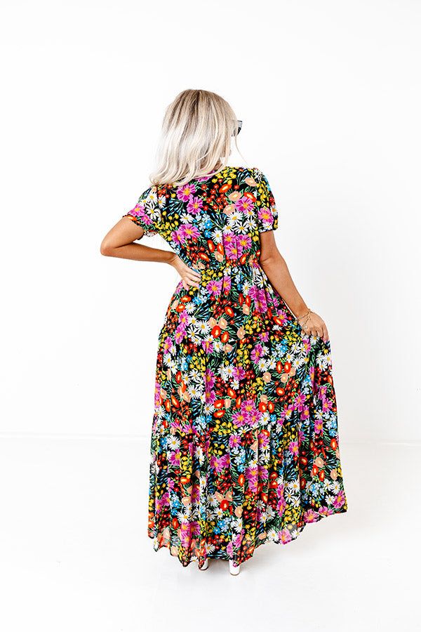 Only Sunshine Floral Maxi In Black sold by Impressions product image thumbnail 3