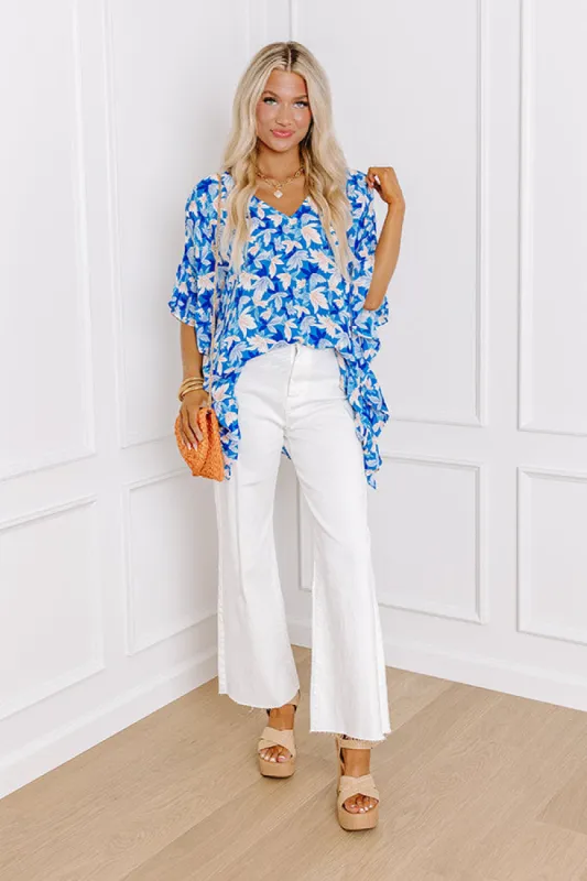 Sunshine Situation Shift Tunic in Ocean Blue sold by Impressions