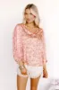 Serene Garden Satin Shift Top sold by Impressions