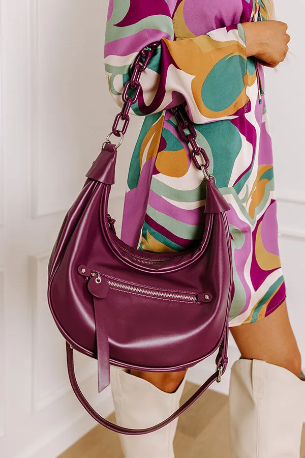Feeling Fab Faux Leather Tote in Royal Plum sold by Impressions