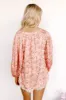 Serene Garden Satin Shift Top sold by Impressions