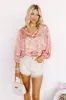 Serene Garden Satin Shift Top sold by Impressions