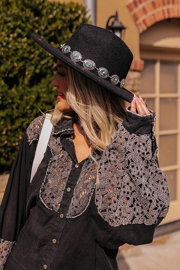 Countryside Retreat Felt Fedora in Black sold by Impressions