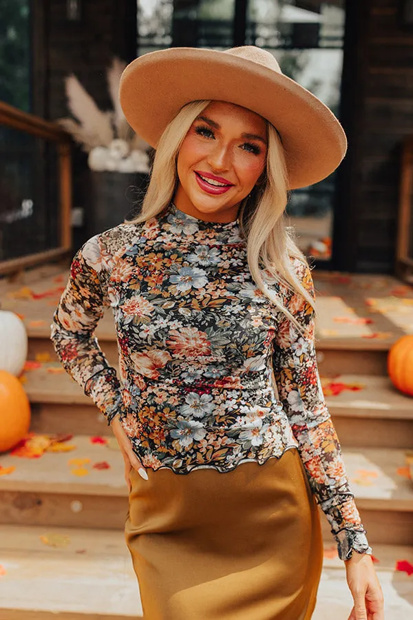 Fan Of Floral Mesh Top sold by Impressions product image thumbnail 3