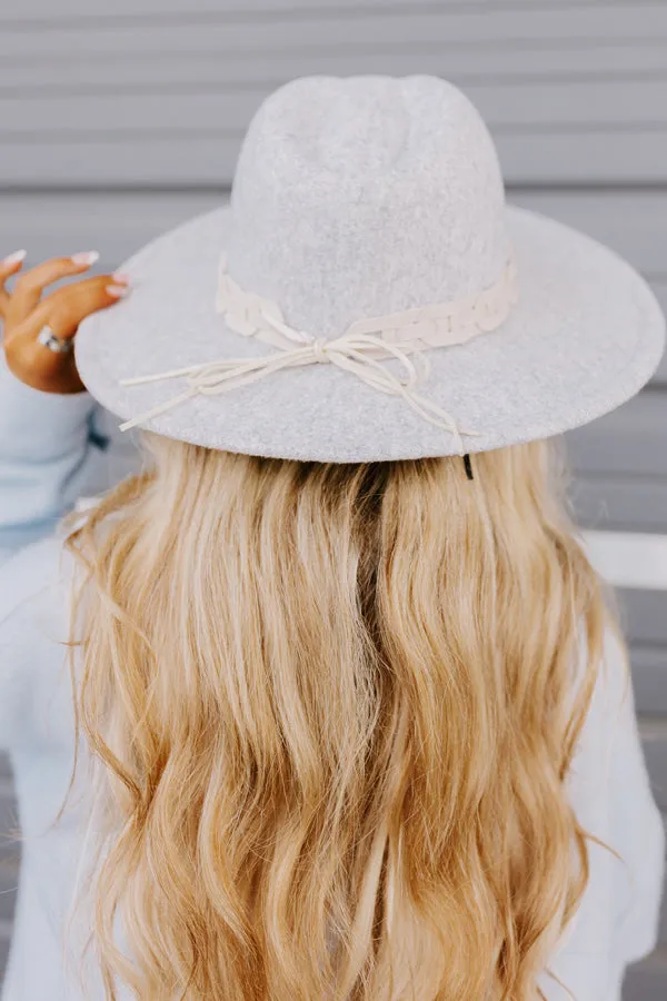 Sweet Charisma Felt Fedora In Grey sold by Impressions product image thumbnail 3