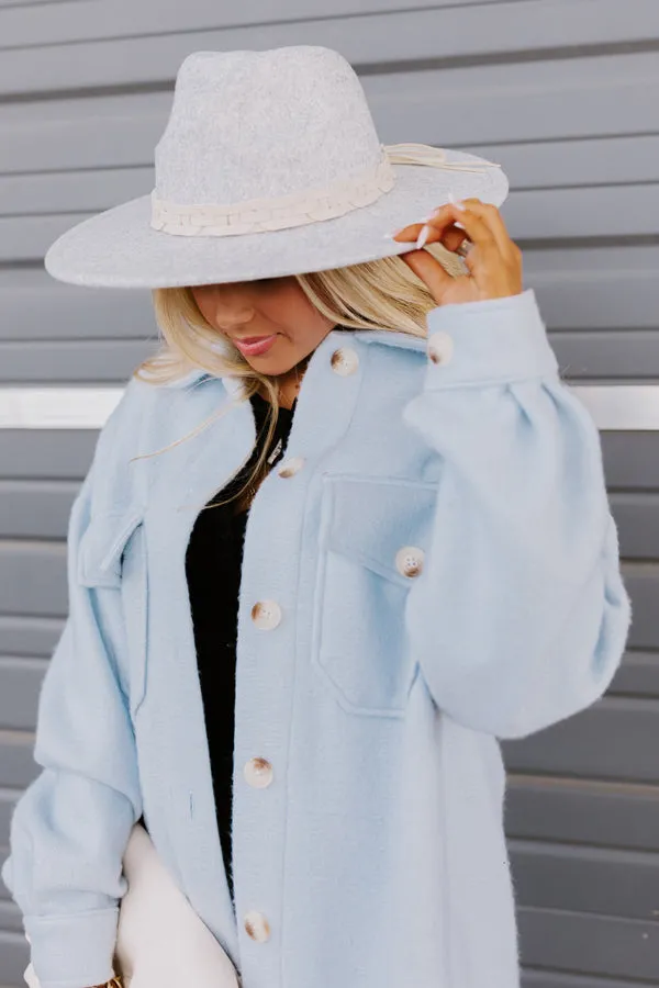 Sweet Charisma Felt Fedora In Grey sold by Impressions