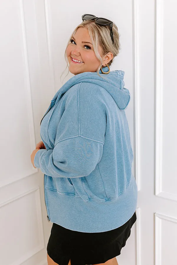 Along The Path Sweater In Blue Curves sold by Impressions product image thumbnail 3