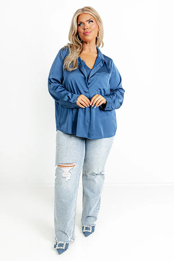 Once In A Lifetime Satin Top In Riverside Curves sold by Impressions product image thumbnail 2