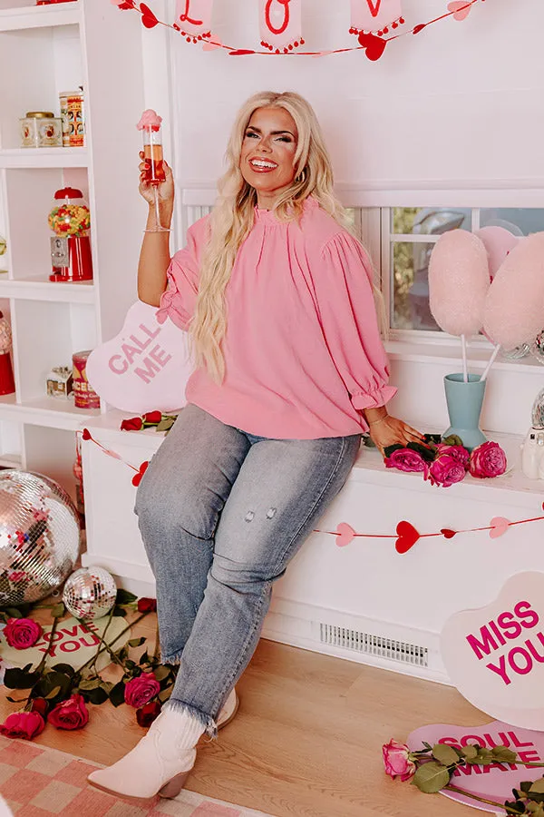 Brunch Date Shift Top in Pink Curves sold by Impressions product image thumbnail 2