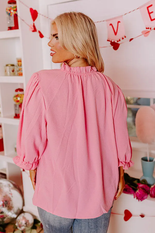 Brunch Date Shift Top in Pink Curves sold by Impressions product image thumbnail 4