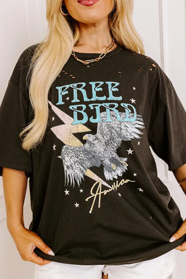 Free Bird America Distressed Boyfriend Tee Curves sold by Impressions product image thumbnail 5