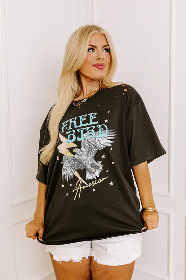 Free Bird America Distressed Boyfriend Tee Curves sold by Impressions product image thumbnail 2