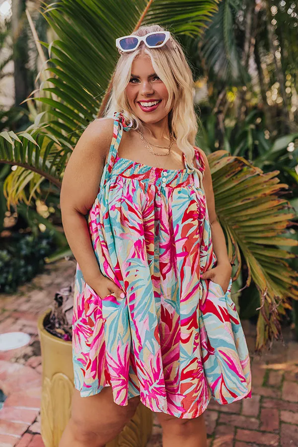 Bloom With A View Romper In Ocean Wave Curves sold by Impressions product image thumbnail 4