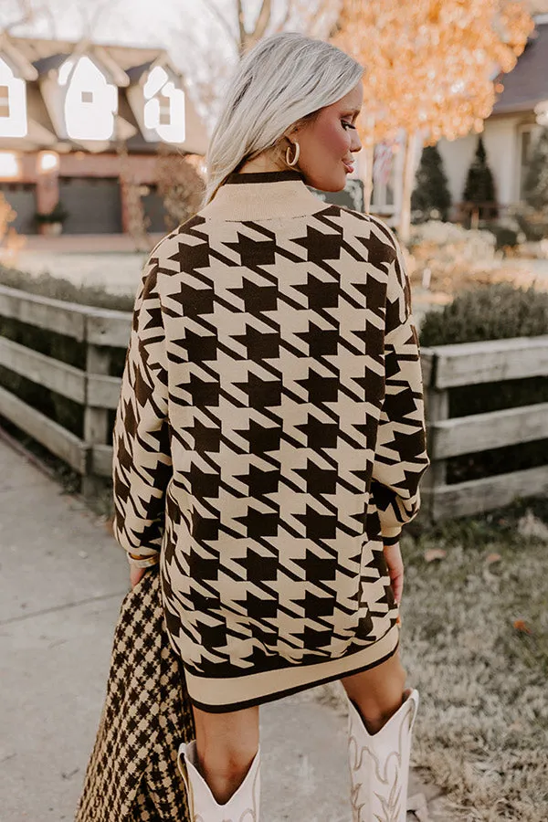 Smooth Sounds Houndstooth Sweater Dress sold by Impressions product image thumbnail 3