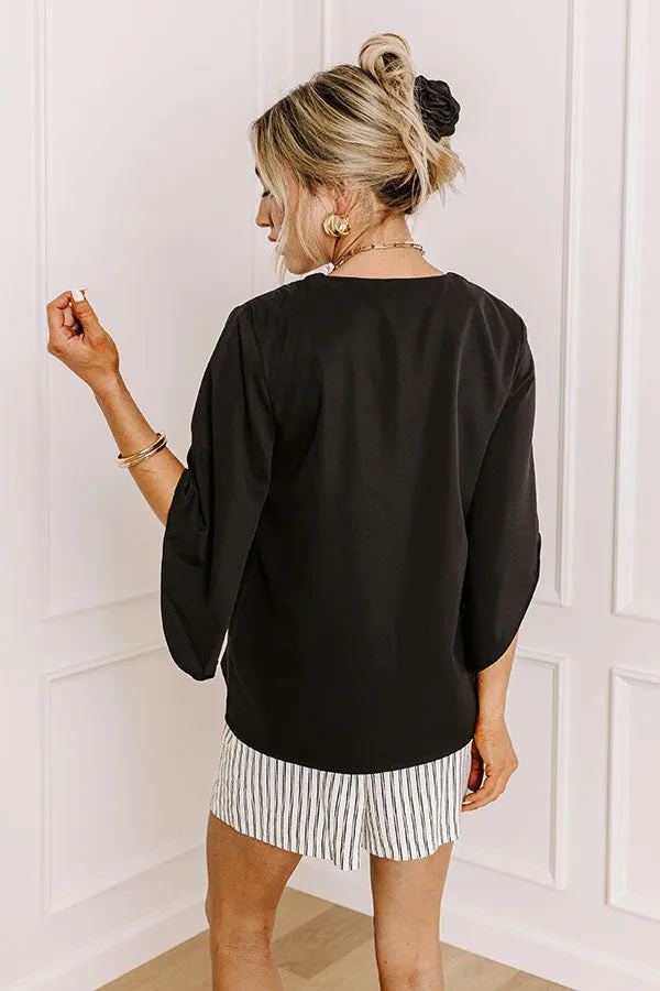 Simply Perfect Shift Top In Black sold by Impressions product image thumbnail 4