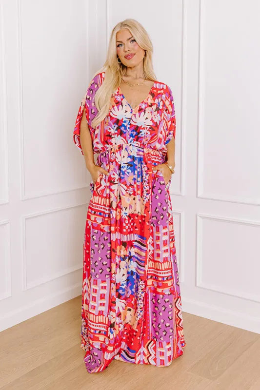 Peace and Petals Maxi Dress Curves sold by Impressions