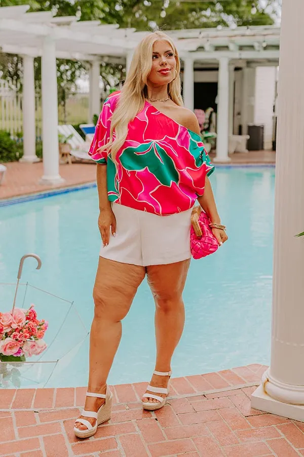 Miami Happy Hour Asymmetrical Top Curves sold by Impressions