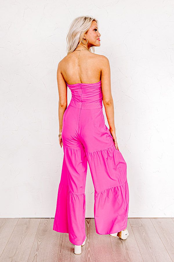 Cityscape Splendor Jumpsuit In Hot Pink sold by Impressions product image thumbnail 4