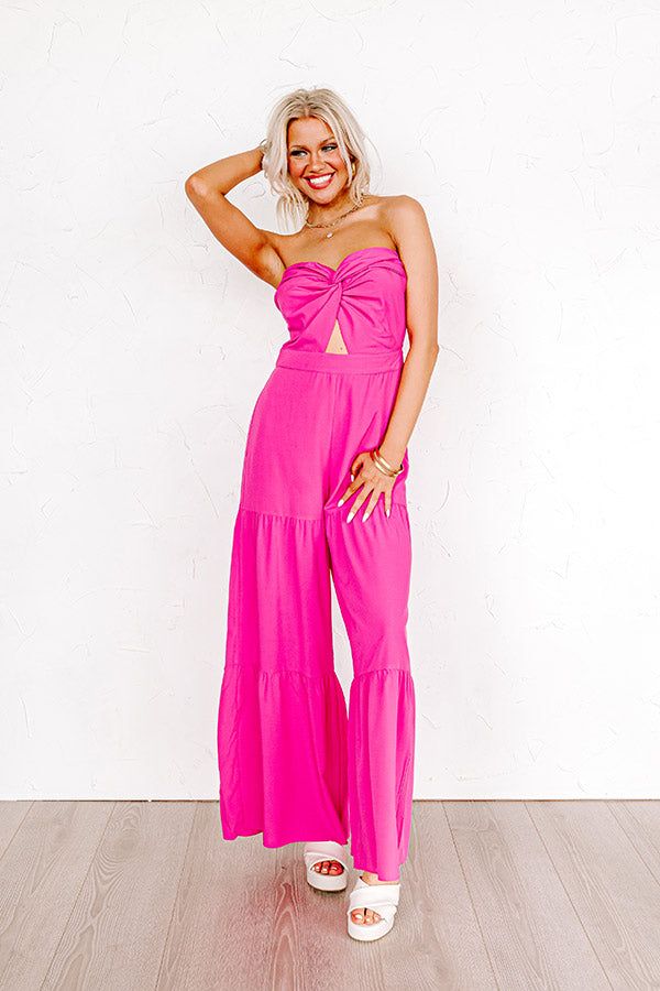 Cityscape Splendor Jumpsuit In Hot Pink sold by Impressions product image thumbnail 3