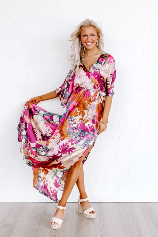 Caught Up In Love Satin Maxi sold by Impressions