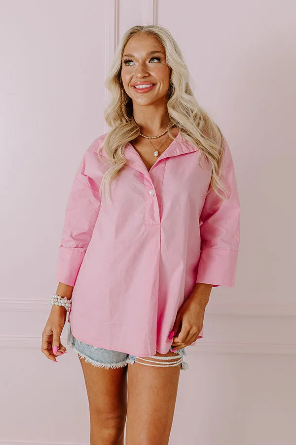 Manhattan Meeting Shift Top In Pink sold by Impressions product image thumbnail 4