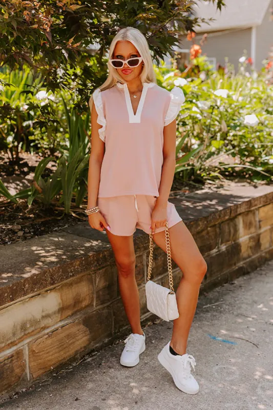 Casual Comforts Shift Top in Pink sold by Impressions