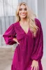 Sleek Sophistication Mini Dress In Dark Fuchsia sold by Impressions