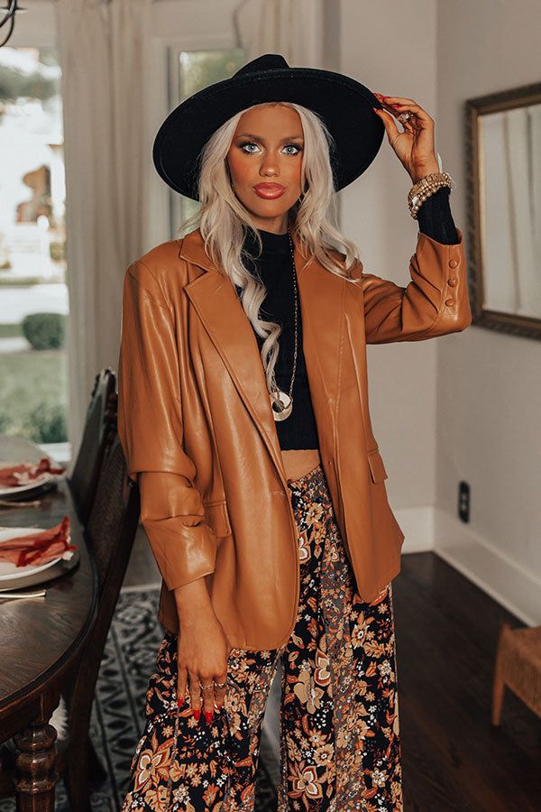 Excellent Taste Faux Leather Blazer sold by Impressions product image thumbnail 5