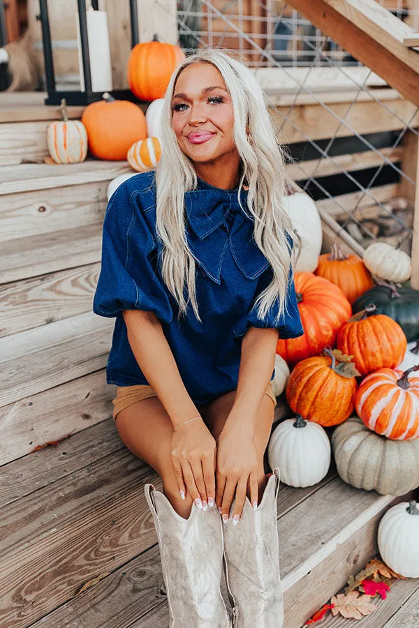 Plane to Portofino Denim Top sold by Impressions product image thumbnail 3