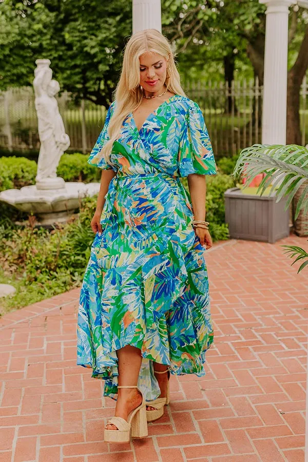 Party In Paradise Wrap Maxi Dress Curves sold by Impressions