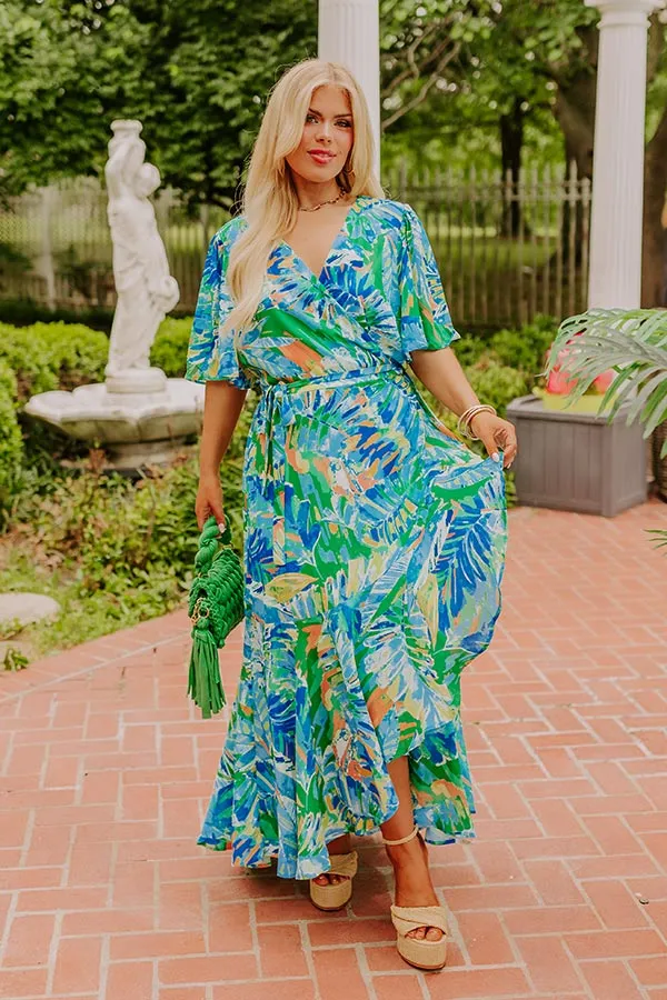 Party In Paradise Wrap Maxi Dress Curves sold by Impressions product image thumbnail 2