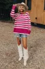 Denver Icon Stripe Sweater In Orchid sold by Impressions