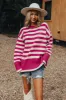 Denver Icon Stripe Sweater In Orchid sold by Impressions