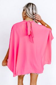 Local Flair Shift Top In Hot Pink sold by Impressions