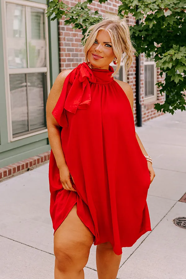 Friday Night Glam Shift Dress In Red Curves sold by Impressions product image thumbnail 2