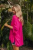 Sun-Kissed Sands Shift Top In Fuchsia sold by Impressions