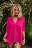 Sun-Kissed Sands Shift Top In Fuchsia sold by Impressions