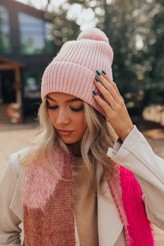 Toasty Times Fleece Lined Beanie In Pink sold by Impressions
