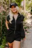 Coffee Run Cutie Romper in Black Curves sold by Impressions