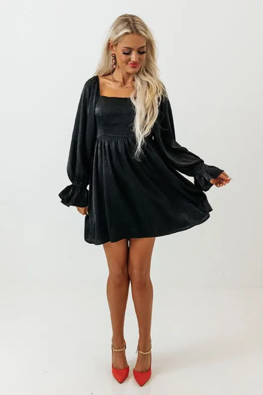 Swept Up In Style Dress In Black sold by Impressions
