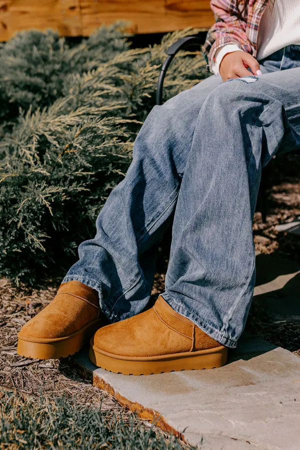 The Grace Faux Suede Platform Short Bootie sold by Impressions