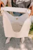 Girl On The Go Faux Leather Tote in Cream sold by Impressions