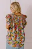 Floral Galore Shift Top In Black Curves sold by Impressions